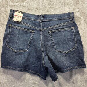 Duluth Trading Shorts Womens 12 High Rise Daily Denim 5.5in DuluthFlex Stretch